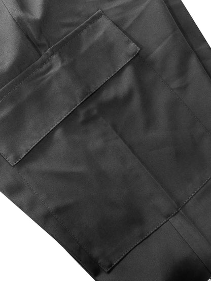 【LAST DAY SALE】Women's Cargo Pants - Non-Stretchy Work Pants with Zipper Pocket, Drawstring Waist, All-Season Trousers for Hiking, Running